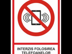 Semne interzis folosirea telefoanelor mobile